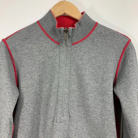 Tommy Bahama Men's Relax Reversible Cotton Long Sleeve Pullover Sweatshirt‎ SZ S - Picture 9 of 15